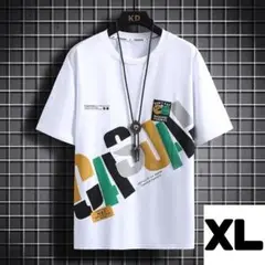 【大人気!】オーバーサイズ Tシャツ ホワイト 半袖 大きいサイズ XL
