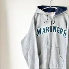 【MLB】90s MARINERS 刺繍 ZIP パーカー