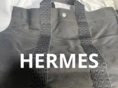 HERMES(エルメス) キャンパス素材 トートバッグ グレー