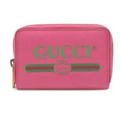 GUCCI グッチ 496319 レザーグッチプリント コインケース