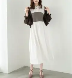 MISCH MASCH ビスチェワンピース モカ