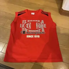 Champion 赤 ノースリーブタンクトップ 140