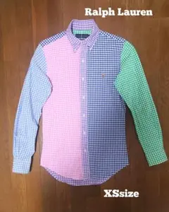Ralph Lauren　スリムフィット　チェックシャツ　XSsize　秋から◎