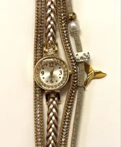 【新品】Kahiko カヒコ ホエールビジュウォッチ ベージュ ハワイアン