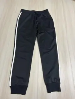 黒 ストライプ ジャージ パンツ