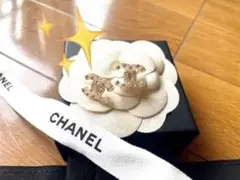 シャネル ラインストーン ピアス
