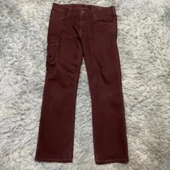 【ジョンブル】ストレッチツイル カーゴパンツ ボタンポケット スリム JC465