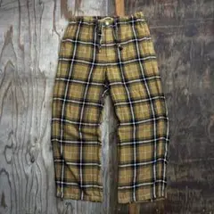 LOOMER 19AW アルパカ コットン パジャマ パンツ チェック 日本製