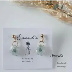 ▪ファルファーレお花❁⃘*.゜チャームピアス／イヤリング