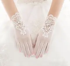ウエディング グローブ ラインストーン 結婚式 ブライダル 華やか エレガント