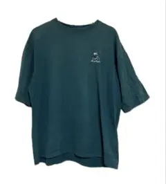 【LAKOLE 】ラコレ　グリーン刺繍　Tシャツ Ｌサイズ