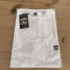 BEN DAVIS ホワイト 半袖Tシャツ ポケット付きLサイズ