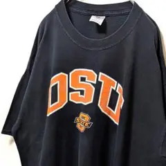 ジャージーズ オクラホマ州立大学 ロゴ Tシャツ ブラック 黒 XL 古着