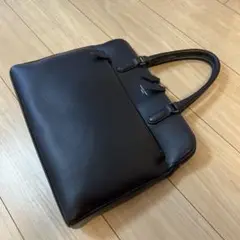 キャサリンハムネット　レザー ビジネスバッグ 黒