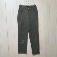 SOMETHING EDWIN 綿パンツ　ストレートパンツ　緑色　a616