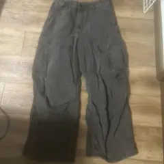 GU グレー カーゴパンツ L