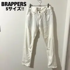 ブラッパーズ 白 デニム ジーンズ カラーパンツ S レーヨン レディース