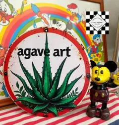 【１点限り】ブリキ看板　アガベ④ アメリカン雑貨　多肉植物　ドライガーデン