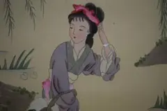 掛軸 胡夢『仕女図 美人』中国画 紙本 肉筆 箱無し 掛け軸 w061117 掛軸】益信 作 「美人図」肉筆 | 浮世絵販売・買取「竹井事務所