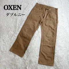 【美品】OXEN ダブルニー ベージュ ワークパンツ　ペインター　ワイドパンツ