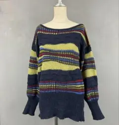 Germany MONDI Vtg 3D Crazy Pattern Knit