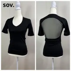 ●美品● sov. 日本製 バックシアーカットソー