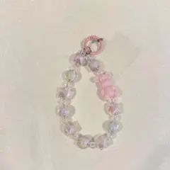 【新品】携帯ストラップ 超可愛い! ピンク ハンドストラップ