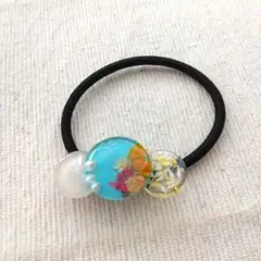 ブルーヘアゴム