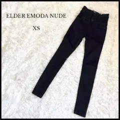 新品【EMODA ELDER】エモダ ハイウエストスキニーパンツ XS ブラック