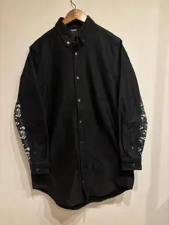 ALLAROUND 花柄チェック　切替　シャツ　オールアラウンド　名古屋