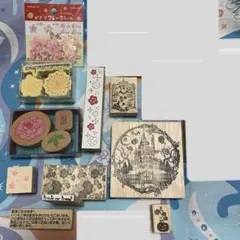 お正月 花 和柄 ハロウィン Halloween はんこ スタンプ