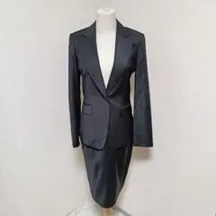 リリュス スーツセットアップ シングルジャケット パンツ タイトスカート 黒色