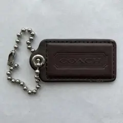 COACH ブラウンレザー チャーム