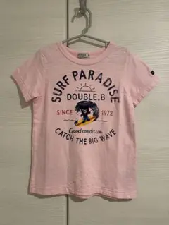 ダブルビー Tシャツ 120 サーフィン SURF ピンク