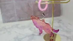 オオカミシルエット樹脂チャーム