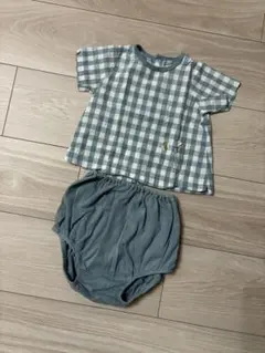 【値下げ】プチバトー　12m セットアップ　74cm ベビー