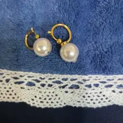 ★SALE★ゴールドパールフープイヤリング ★☆★お値下げいたしました★☆★