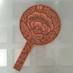 鎌倉彫 手鏡 鏡 伝統工芸品 鎌倉彫 鎌倉彫り ミラー
