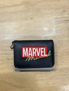MARVEL ロゴ刺繍 財布 ブラック
