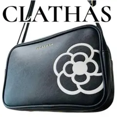 【極美品】CLATHAS ショルダーバッグ スクエア 黒 ブラック 斜めかけ