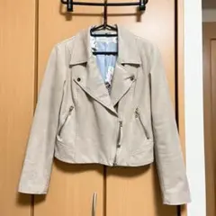 スウェード調ライダース♡ベージュ