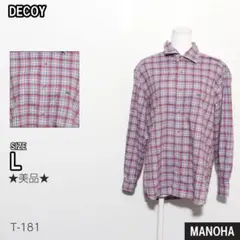 DECOY 　長袖　メンズ　チェック柄　古着