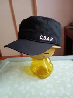 C.B.A.R 刺繍入り黒キャップ