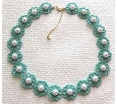 ネックレス 花 ハンドメイド アクセサリー ワンピース スカート ドレス 小物