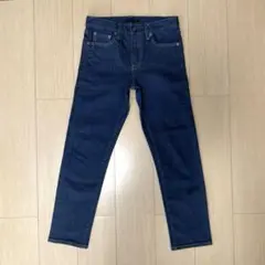 ユニクロ ジーンズ セルビッジ スリムフィット ストレートデニム カイハラ 27