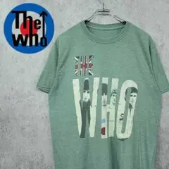 ザ フー The Who ビッグプリント Tシャツ グリーン L 古着
