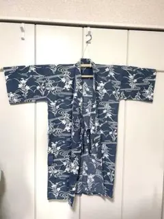 ★美品★ 浴衣　紐付き　ブルーグレー