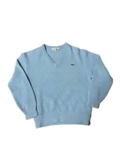 80s CHEMISE LACOSTE Wool Knit Blue