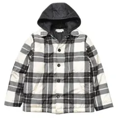 MARNI（マルニ） ポリエステルチェックフーデッドジャケット