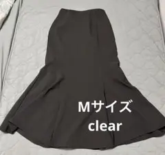 マーメイドスカート　黒　ブラック　clear Mサイズ
